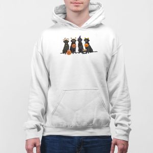 Halloween Black Lab T shirt 3