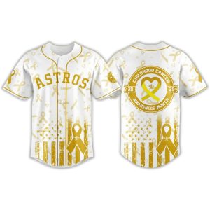 Astros Childhood Cancer Awareness Month 2025 Jersey1