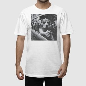 Funny Gangster Dog Meme T shirt 2