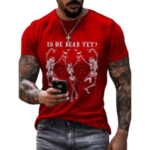Skeleton Dance FDT Is He Dead Yet Halloween Shirt2