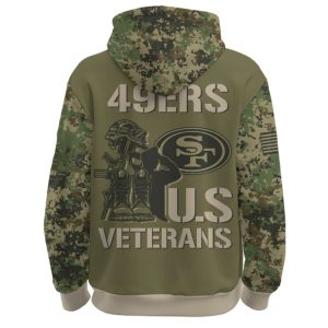 49ers Veteran Day Hoodie 20252