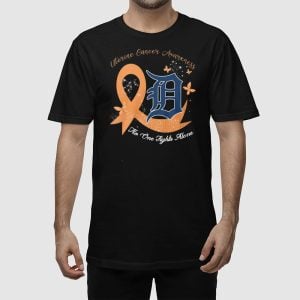 Tigers Uterine Cancer Awareness No One Fights Alone Shirt 2