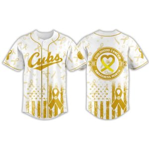 Cubs Childhood Cancer Awareness Month 2025 Jersey1