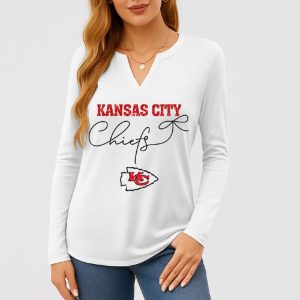 Chiefs The Life Of A Kingdom Girl V neck Long Sleeve Shirt1