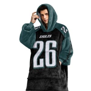 Barkley 26 Philadelphia Football Unisex Blanket Hoodie 1 Barkley 26 Philadelphia Football Unisex Blanket Hoodie1