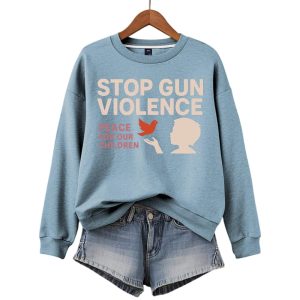 Charlie Kirk Stop Gun Violence Peace For Our Children Sweatshirt2