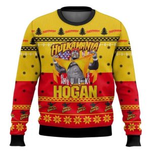 Hulk Hogan Hulkamania Ugly Christmas Sweater