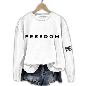 White Freedom Sweatshirt Charlie Kirk 1 White Freedom Sweatshirt Charlie Kirk1
