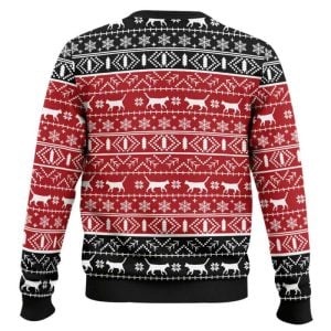Santa Claws Cat Ugly Christmas Sweater1