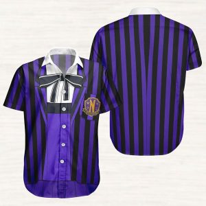 Wednesday Enid Wolf Halloween 2025 Costume Button Shirt1
