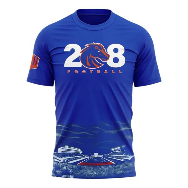 2025 Boise State Football 208 The Front Porch Of Idaho Hoodie