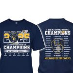2025 Brewers B2B2B Division Champs Two-Sided Shirt