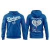 2025 Dodgers Fight Cancer In All Color Hoodie