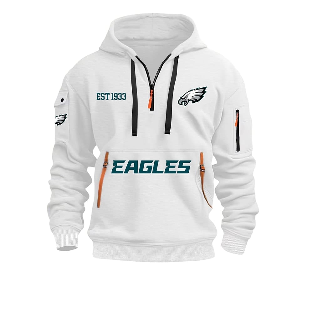 2025 Eagles Est 1960 Hoodie Half Zipper 2025 Eagles Est 1960 Hoodie Half Zipper