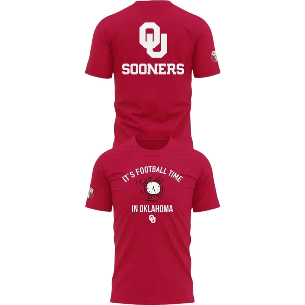 2025 Its Football Time In Oklahoma Shirt 2025 It's Football Time In Oklahoma Shirt