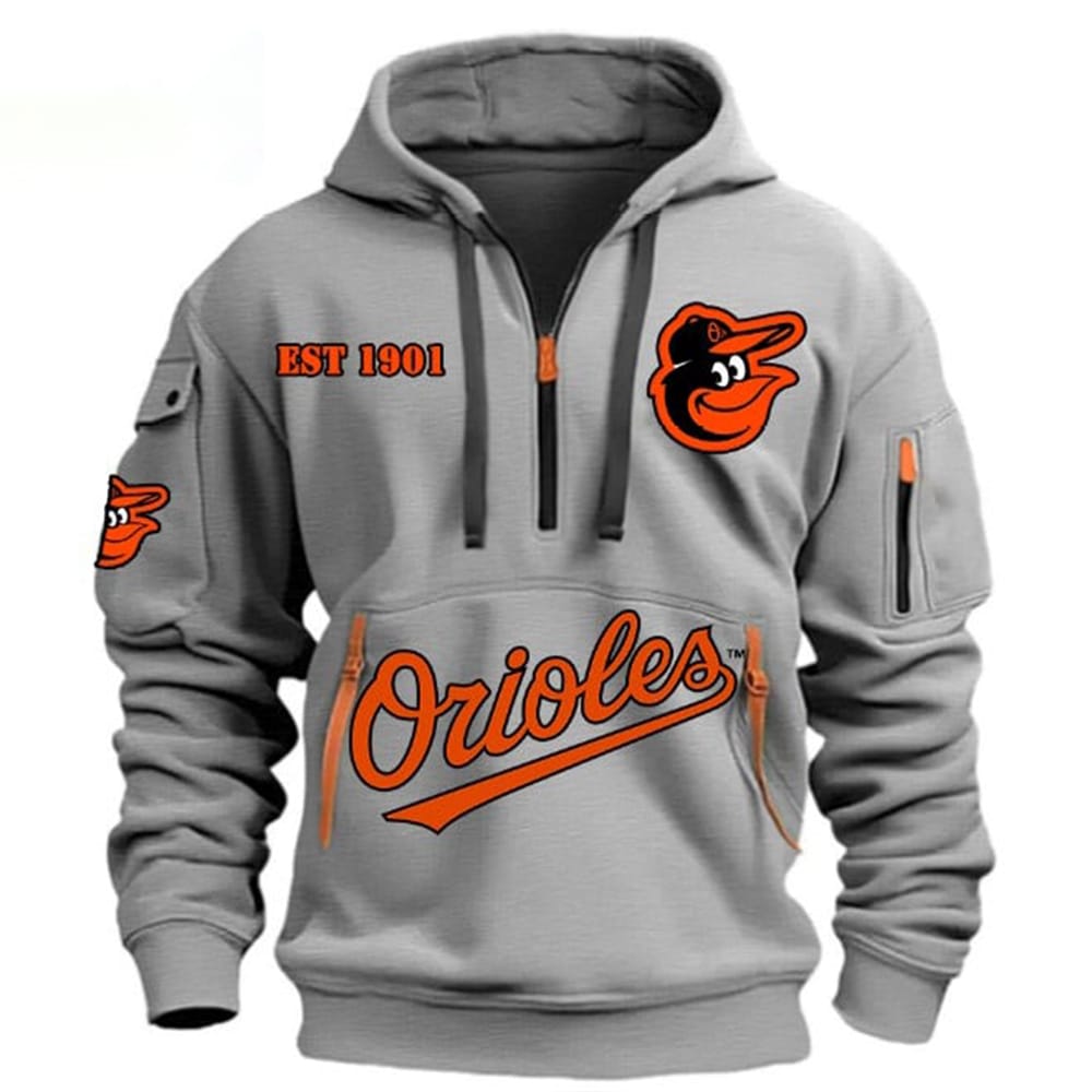 2025 Orioles Est 1901 Hoodie Half Zipper 2025 Orioles Est 1901 Hoodie Half Zipper