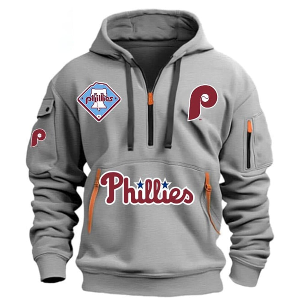 2025 Phillies Hoodie Half Zipper3 2025 Phillies Hoodie Half Zipper