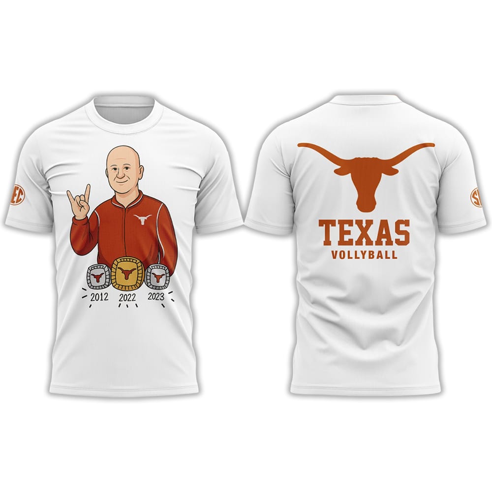 2025 Texas Volleyball Coach Jerritt Elliott Shirt 2025 Texas Volleyball Coach Jerritt Elliott Shirt
