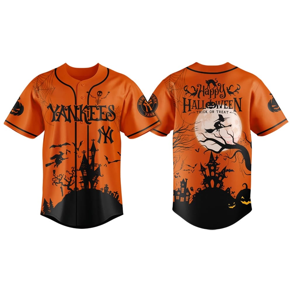 2025 Yankees Happy Halloween Trick Or Treat Jersey 2025 Yankees Happy Halloween Trick Or Treat Jersey