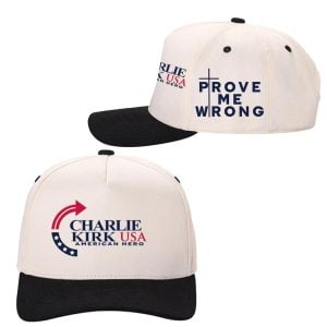 Charlie Kirk Turning Point USA American Hero Prove Me Wrong Hat