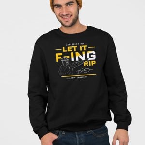 Jayden Daniels Dan Quinn 94 F ing RIP Salisbury University Shirt 5