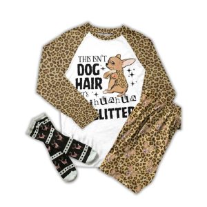 Chihuahua Raglan Lounge Pajamas Its Chihuahua Glitter1