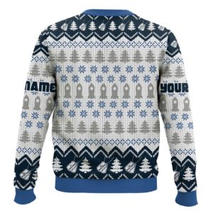 US Space Force Custom Name Ugly Christmas Sweater1