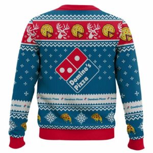Dominos Pizza Ugly Christmas Sweater1