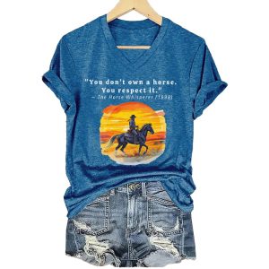 Robert Redford You Dont Own A Horse You Respect It The Horse Whisperer 1998 Shirt1