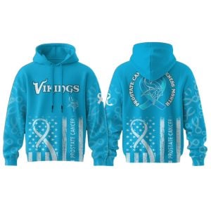 Vikings Prostate Cancer Awareness Hoodie 2025