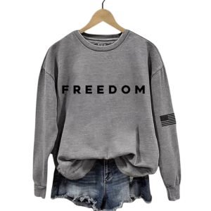 White Freedom Sweatshirt Charlie Kirk 3 White Freedom Sweatshirt Charlie Kirk3