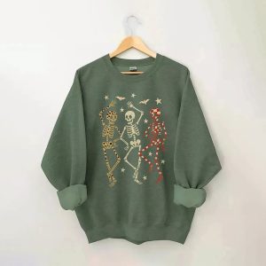 Halloween Dancing Skeletons Sweatshirt2