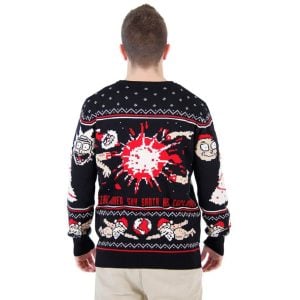 Rick and Morty Happy Human Holiday Ugly Christmas Sweater1