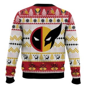 Let's Fucking Go Deadpool Wolverine Ugly Christmas Sweater1