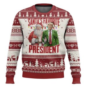Trump Santa’s Favorite President Ugly Christmas Sweater