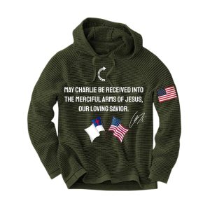 May Charlie Be Received Into The Merciful Arms Of Jesus Our Loving Savior Waffle Hoodie2
