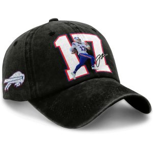 Josh Allen Bills Signature Washed Cap 4 Josh Allen Bills Signature Washed Cap4