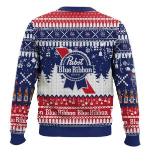 Pabst Blue Ribbon Ugly Christmas Sweater1