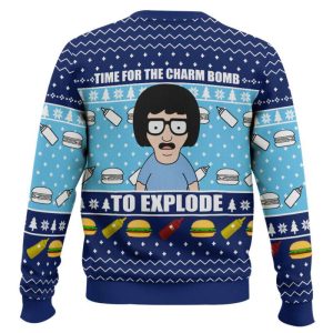Time For The Charm Bomb To Explore Bobs Burgers Ugly Christmas Sweater1