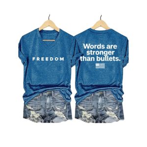 Charlie Kirk Freedom Words Are Stronger Than Bullets Shirt1