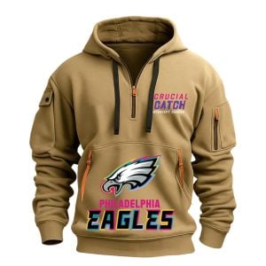 2025 Eagles Crucial Catch Quarter Zip Hoodie 3 2025 Eagles Crucial Catch Quarter Zip Hoodie3