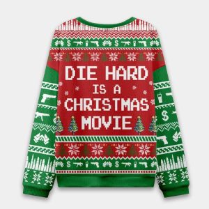 Die Hard is a Christmas Movie Ugly Christmas Sweater 1 Die Hard is a Christmas Movie Ugly Christmas Sweater 2