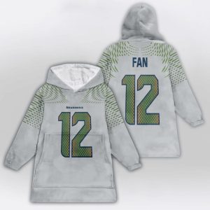 Fan 12 Seahawks Blanket Hoodie