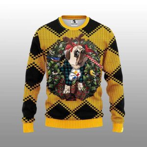 Steelers Pub Dog Ugly Christmas Sweater1