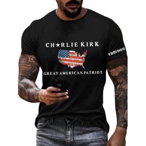 Charlie Kirk Freedom Great American Patriot Shirt