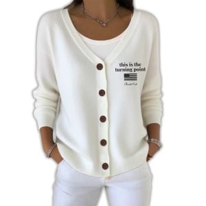 This Is The Turning Point Print Cardigan1
