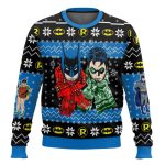 Batman And Robin Ugly Christmas Sweater