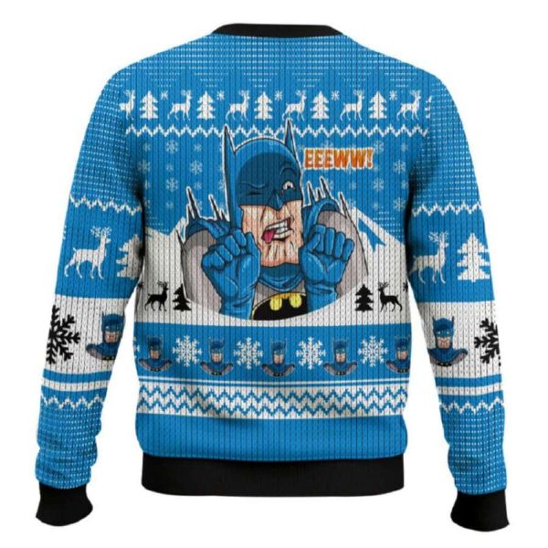 Batman Middle Finger Ugly Christmas Sweater