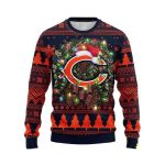 Bears Wreath Texans Ugly Christmas Sweater