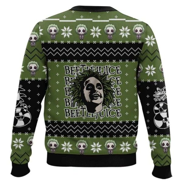 Beetlejuice It’s Showtime Ugly Christmas Sweater